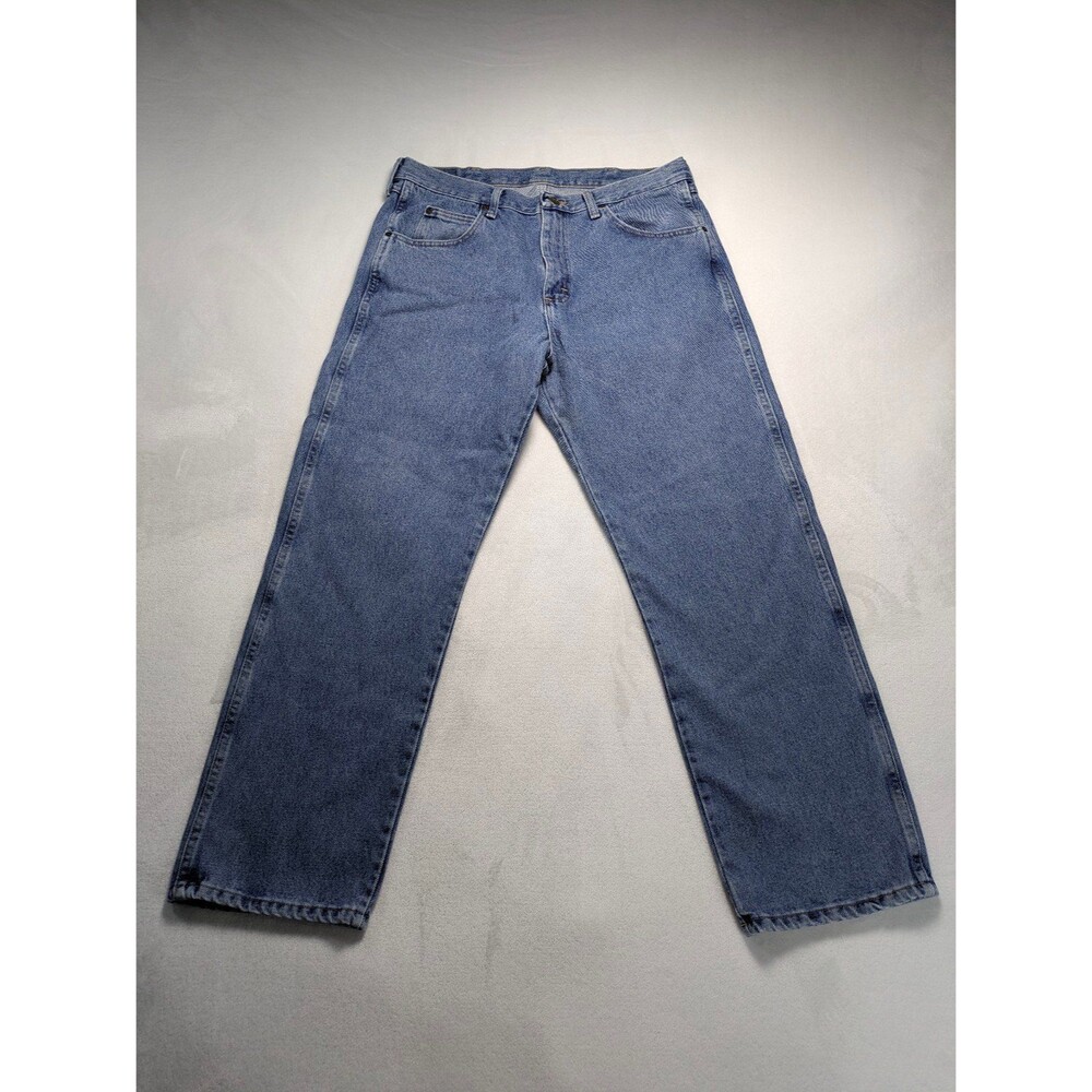 Wrangler Blue Ridge Men’s Relaxed Fit Straight Leg Jeans 36x30 Medium Wash